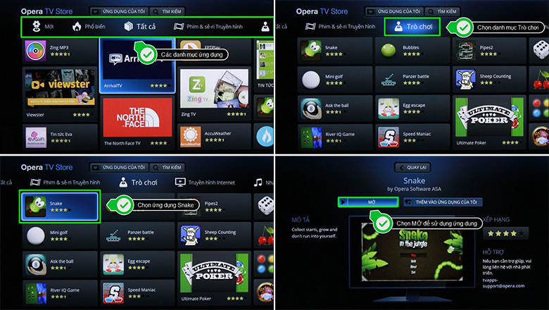 cách tải ứng dụng trên tivi Sony - internet tivi sony bước 2