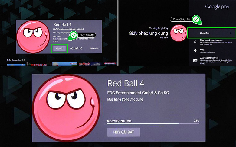 cách tải ứng dụng trên tivi Sony - android tivi sony bước 3