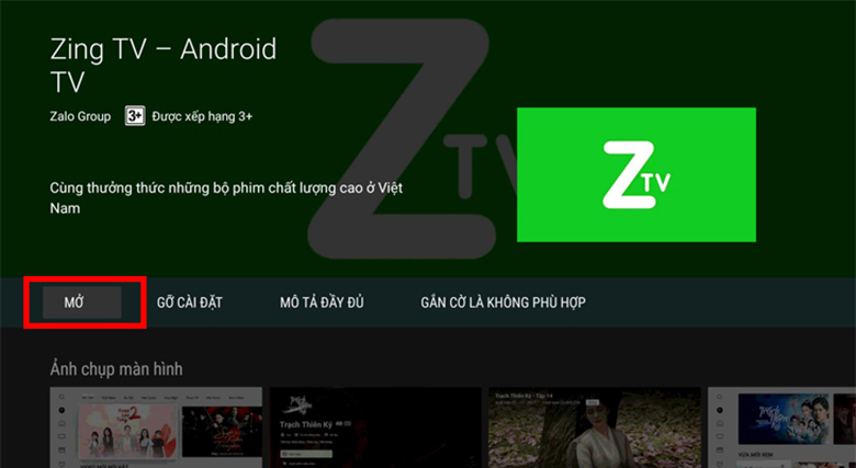 cách tải ứng dụng trên tivi Sony - mở ứng dụng