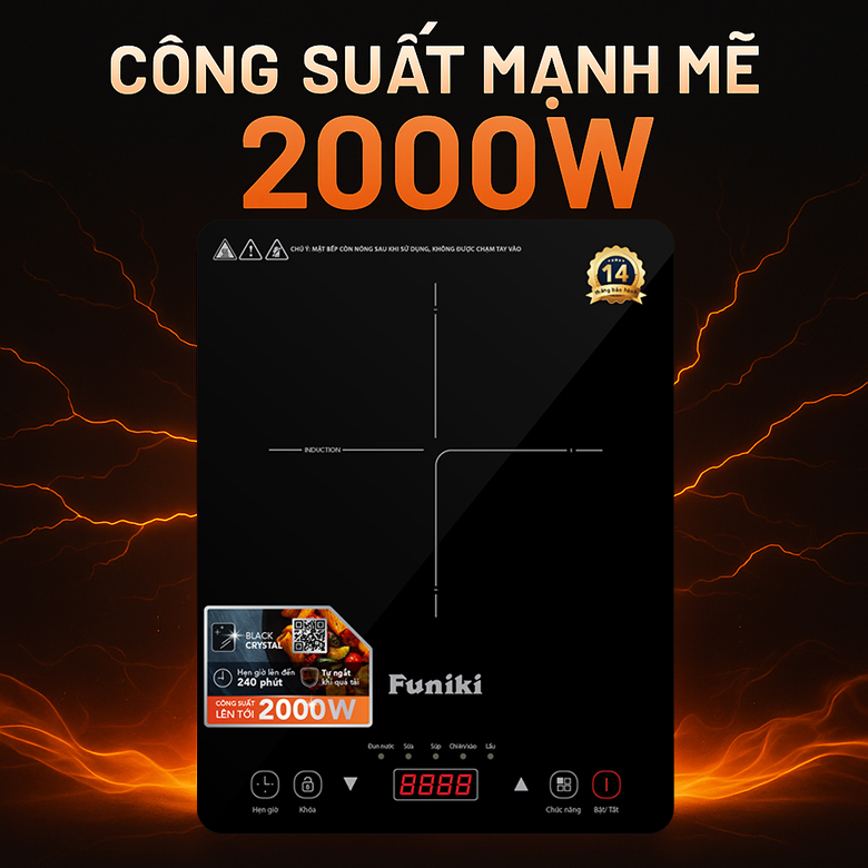 Bếp từ đơn Funiki HSD8138 công suất 2000w