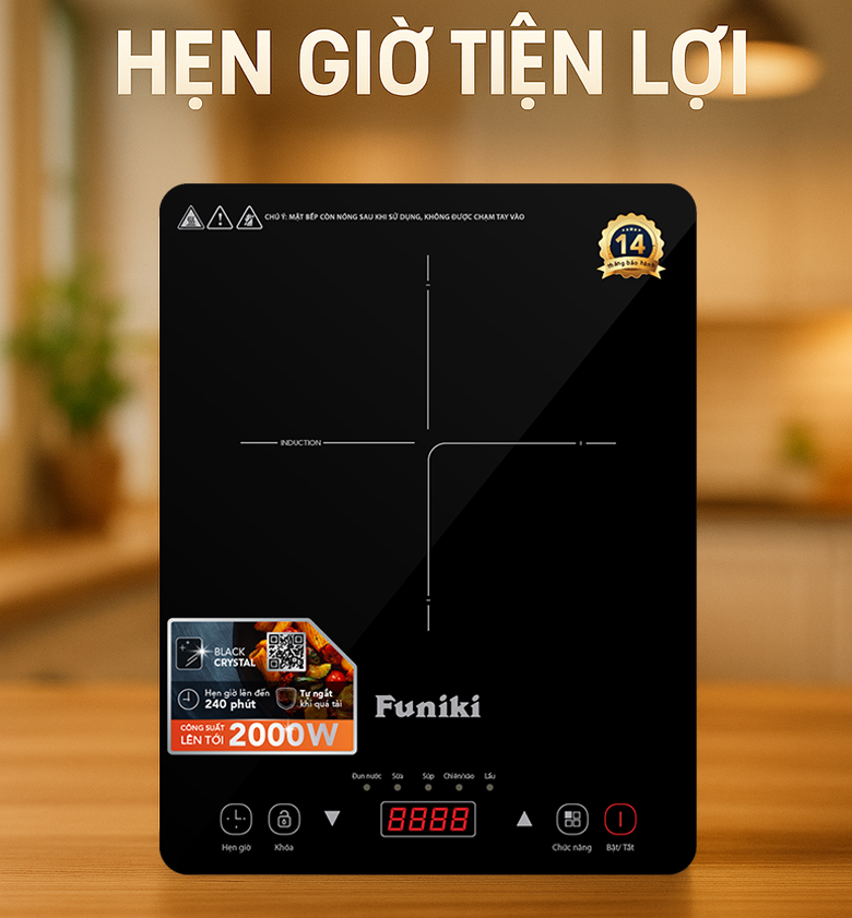 Bếp từ đơn Funiki HSD8138 có hẹn giờ