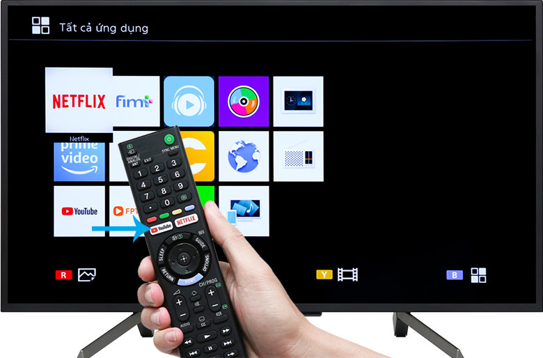 tivi Sony 43W660G dễ dàng sử dụng Youtube