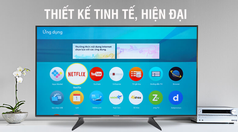 Tivi Panasonic 4K thiết kế tinh tế, chuẩn HDR