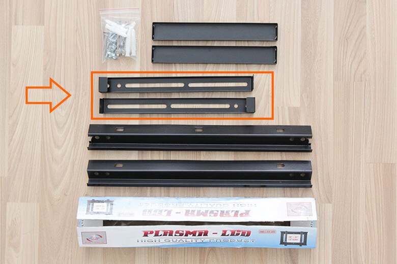 Bộ phận lắp đặt giá treo tivi dạng thẳng