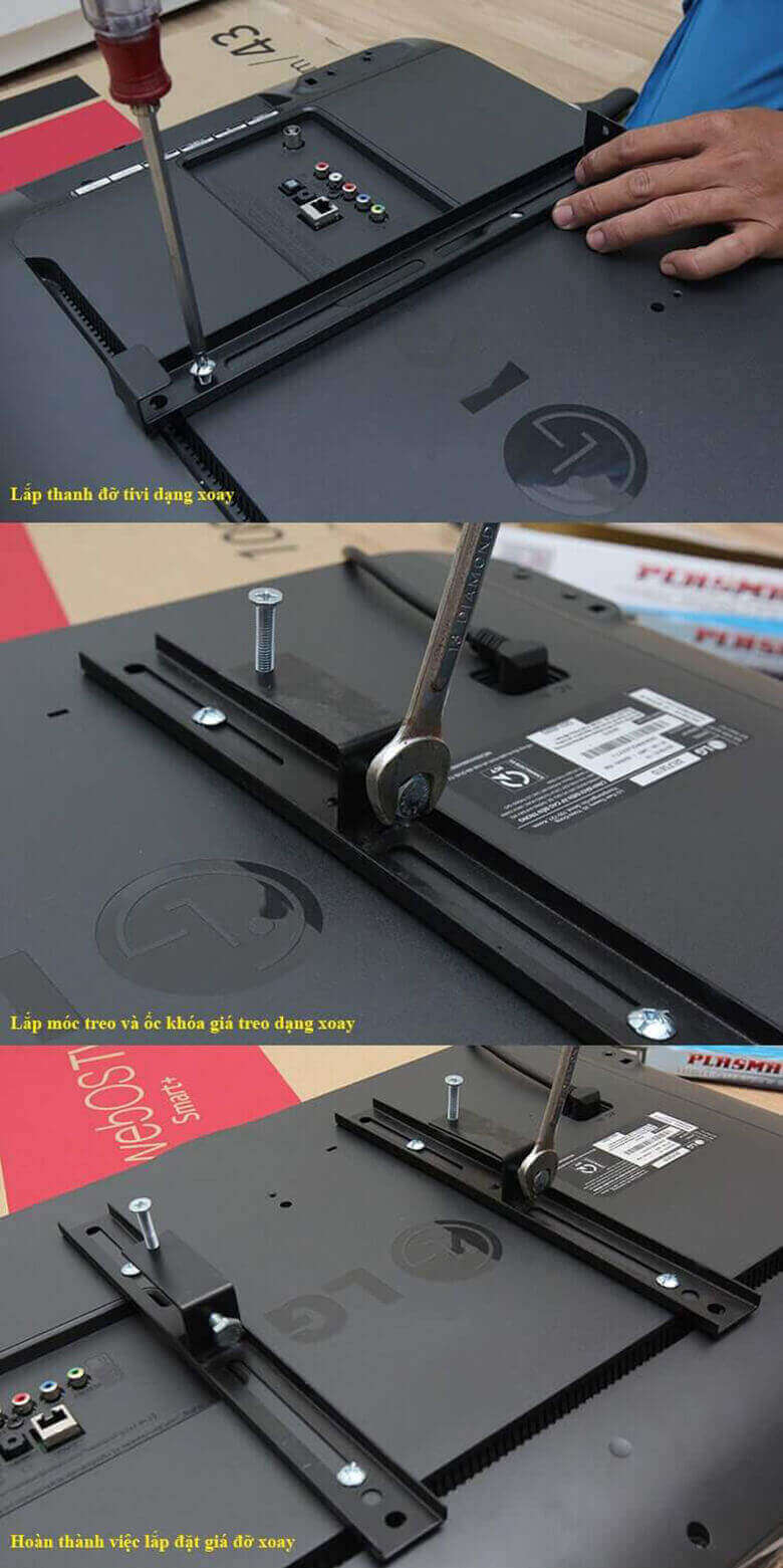 Các bước hoàn thành lắp ráp treo thanh giá đỡ