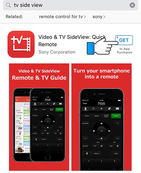 Cách điều khiển tivi Sony bằng iPhone bước 1