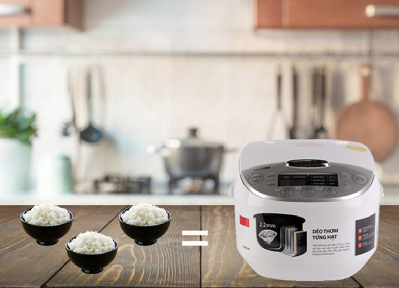 Dung tích-Nồi cơm điện tử Toshiba 1.8 lít RC-18DH1NV