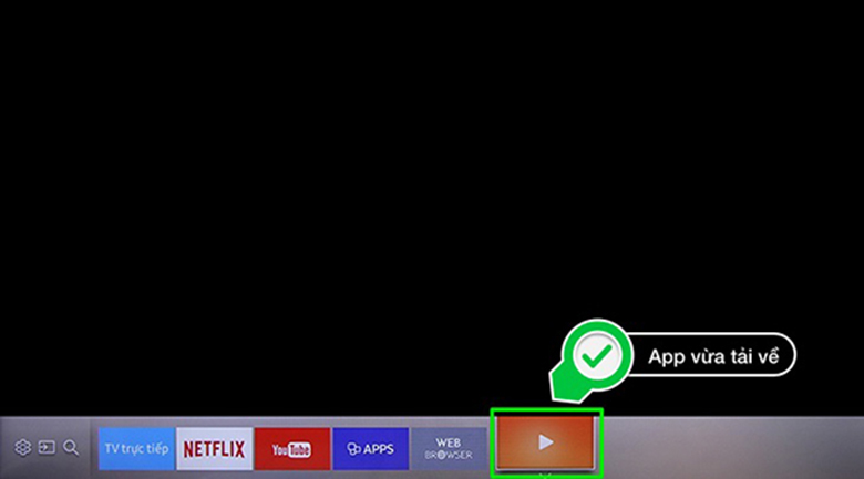 Cách tải ứng dụng cho tivi Samsung qua tài khoản bước 5