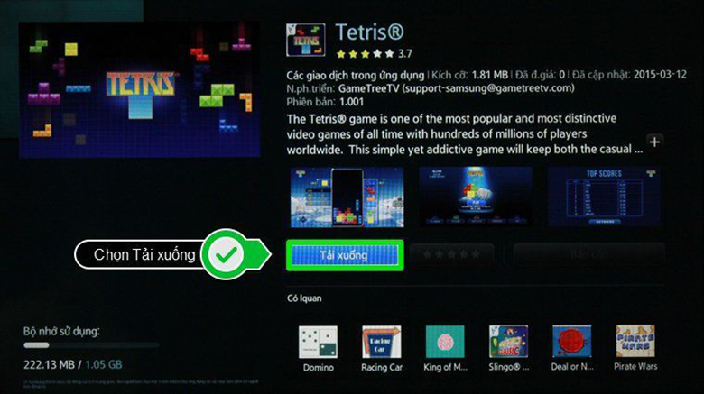 Cách tải ứng dụng cho tivi Samsung qua Smart Hub bước 5