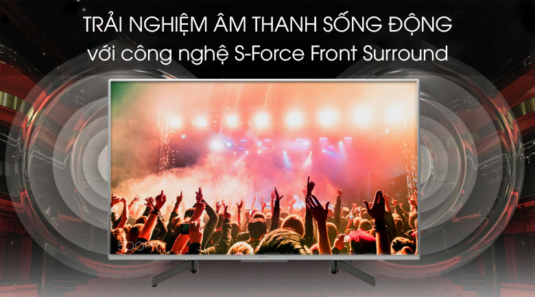Tivi Sony 49X8500G với công nghệ âm thanh vòm giả lập S-Force Front Surround