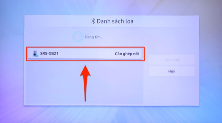 Chọn ghép đôi kết nối loa Bluetooth với tivi samsung