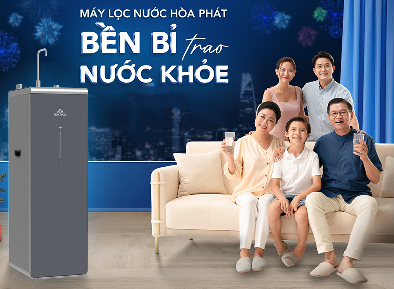 Máy lọc nước RO Hydrogen ion kiềm Hòa Phát HPA856