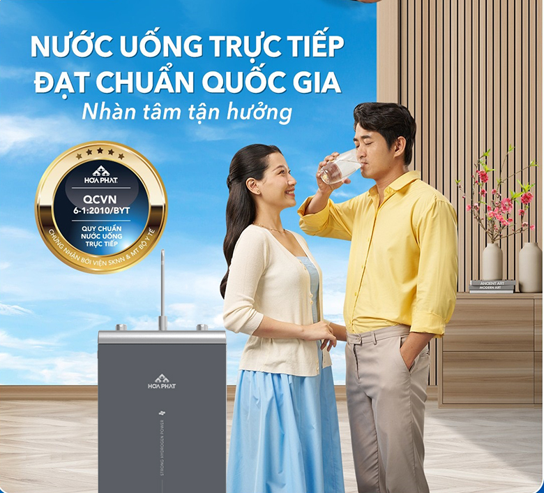 Máy lọc nước RO Hydrogen ion kiềm Hòa Phát HPA856