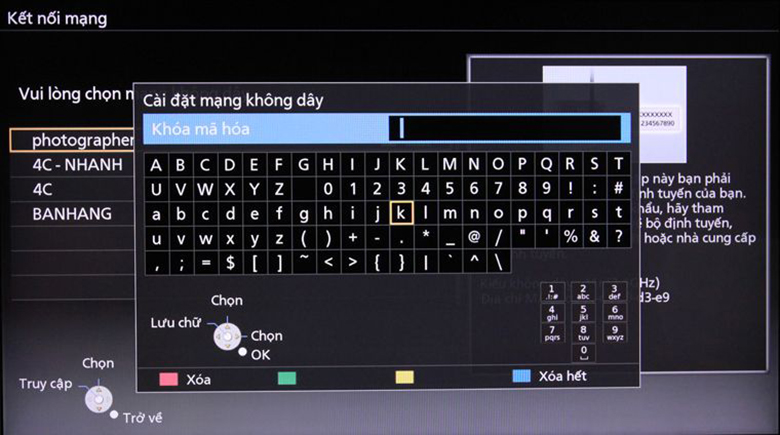 Cách kết nối internet cho tivi Panasonic bước 5