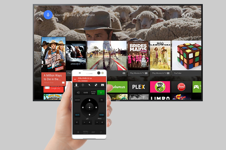 Kết nối điện thoại với tivi Sony qua ứng dụng Sony Video & TV SideView