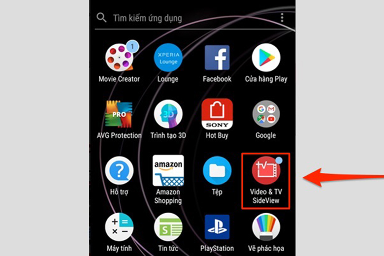 Kết nối điện thoại với tivi Sony qua ứng dụng Sony Video & TV SideView bước 1
