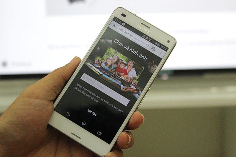 Kết nối tivi Sony với điện thoại qua tính năng Photo Share bước 4