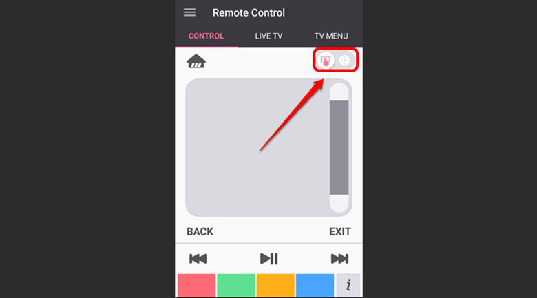 sử dụng các phím điều hướng để điều khiển tivi LG