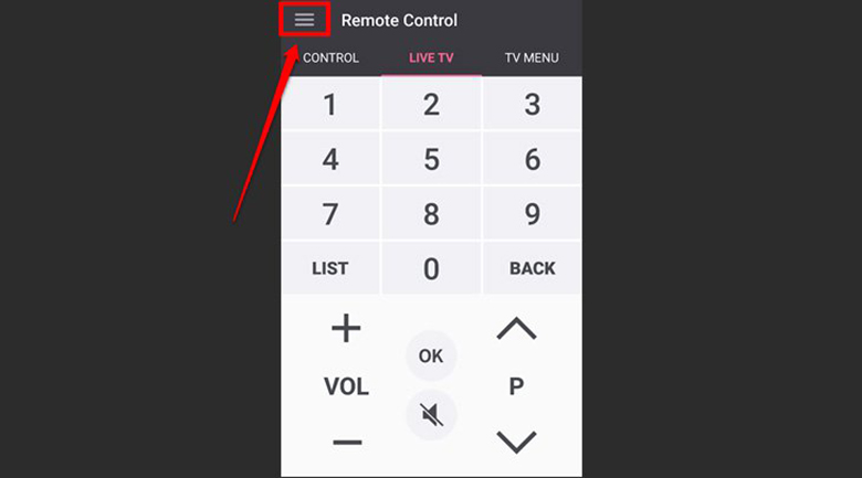 Chọn vào thanh Menu ở góc trái