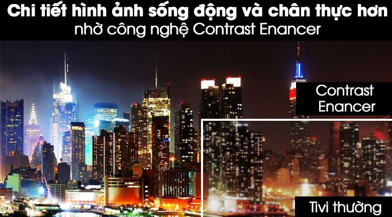 UA43T6000AKXXV Samsung Tivi thêm công nghệ Contrast Enancer