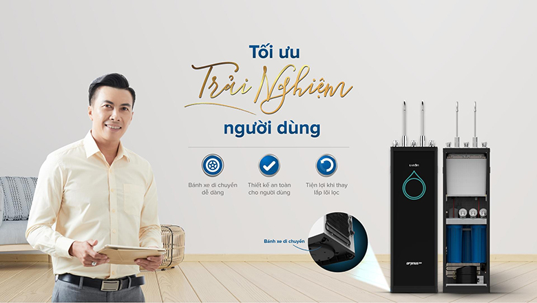 Máy lọc nước Karofi Optimus Duo O-D138 thiết kế tiện lợi