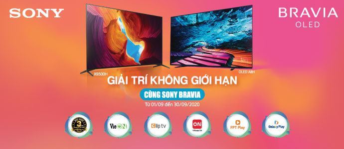 Giải Trí Không Giới Hạn Cùng Sony Bravia