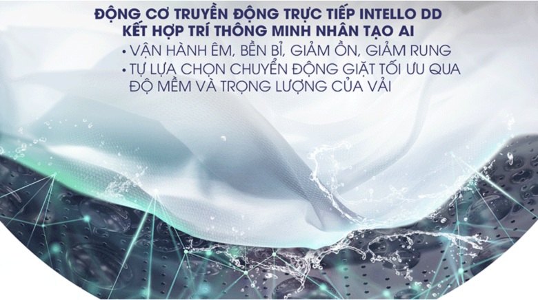 Máy giặt LG FV1409S4W Inverter 9 kg: AI