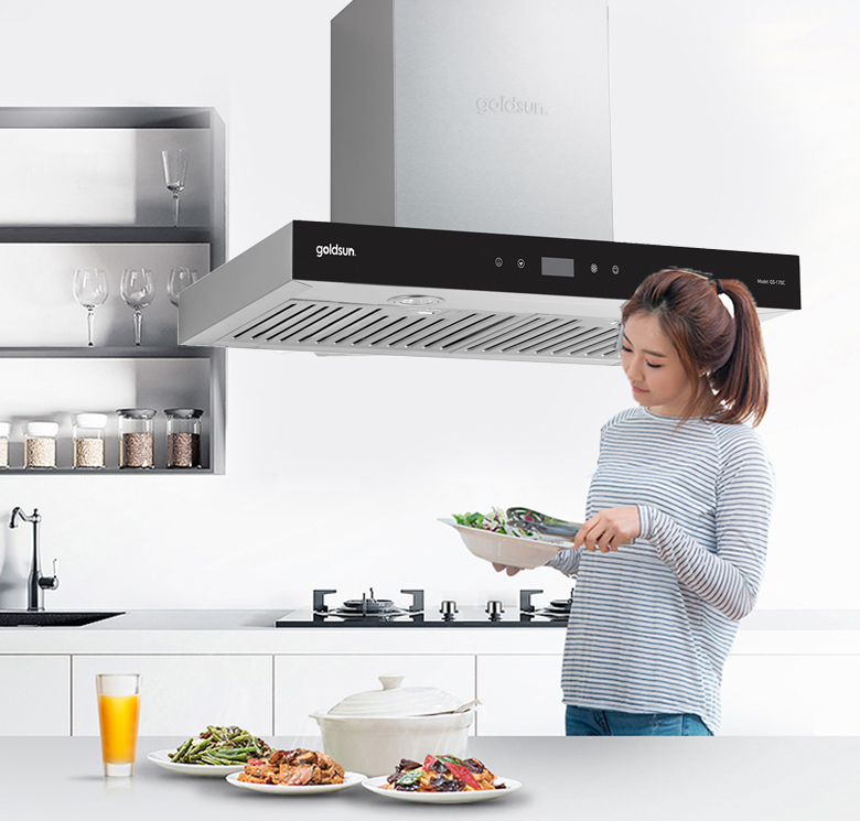 Máy hút mùi Goldsun GS-170C thiết kế hiện đại