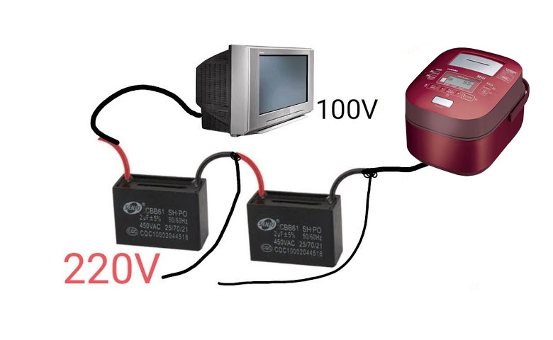 Lỗi F01 nồi cơm điện Toshiba - Biến áp từ 220V xuống 100V