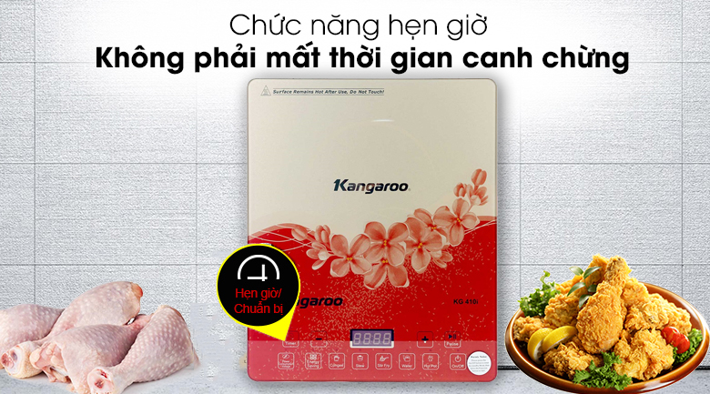 Bếp từ đơn Kangaroo KG410i có chế độ hẹn giờ tiện lợi