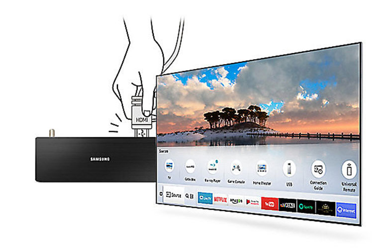 TV 49 inch Smart 49MU6400 tự động nhận diện mọi kết nối