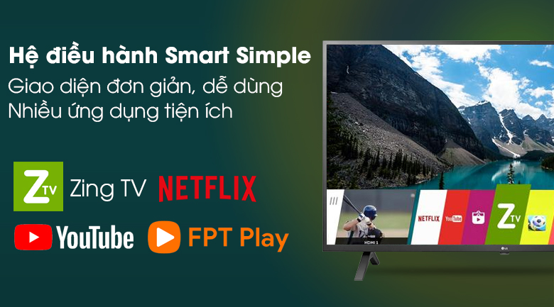 Smart Tivi LG 4K 65 inch 65UN7000PTA hệ điều hành smart simple linux