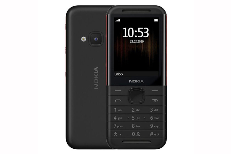 thiết kế điện thoại Nokia 5310 (2020) Đen Đỏ
