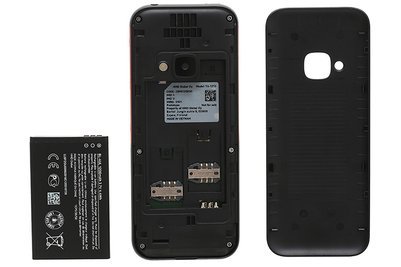 Dung lượng pin điện thoại Nokia 5310 (2020) Đen Đỏ