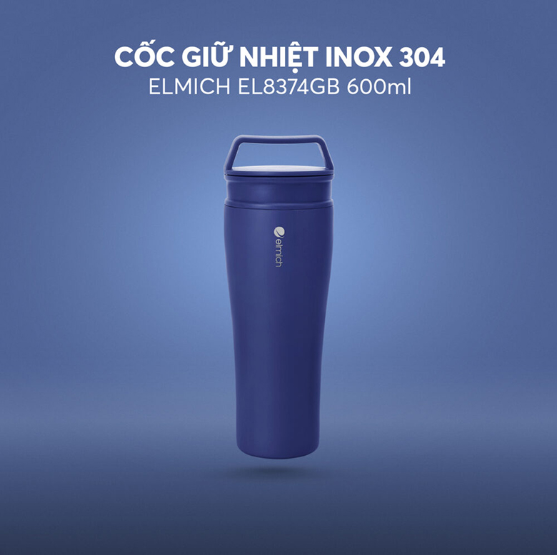 Cốc giữ nhiệt Elmich inox 304 600ml EL8374GB