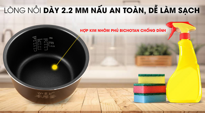 Lòng nồi-Nồi cơm điện tử Toshiba 1.8 lít RC-18DH2PV(W)