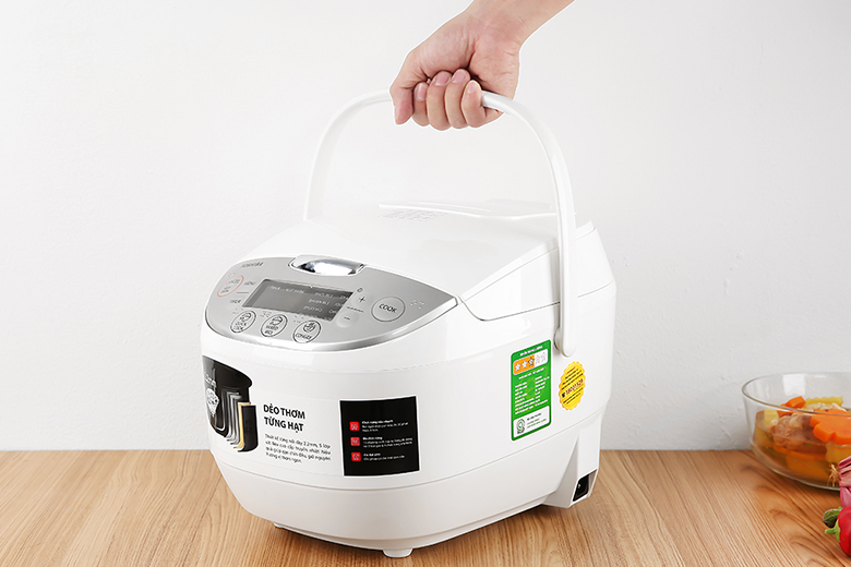 Quai xách-Nồi cơm điện tử Toshiba 1.8 lít RC-18DH2PV(W)