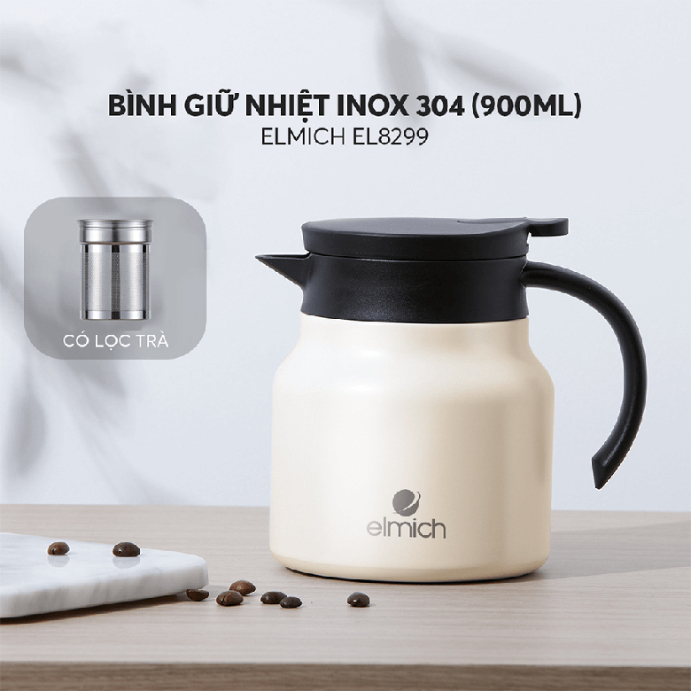 Bình giữ nhiệt Elmich inox 304 900ml EL8299
