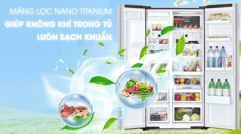 Màng lọc Nano Titanium - Tủ lạnh Hitachi Inverter R-FS800GPGV2(GS)