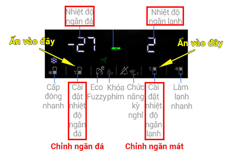 Cách điều chỉnh nhiệt độ tủ lạnh Beko