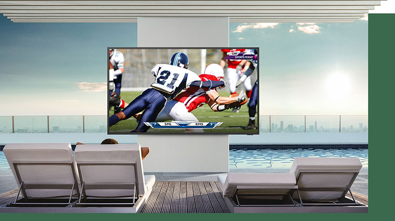 Độ sáng vượt bậc - Smart Tivi The Terrace QLED Samsung 4K 75 inch QA75LST7T