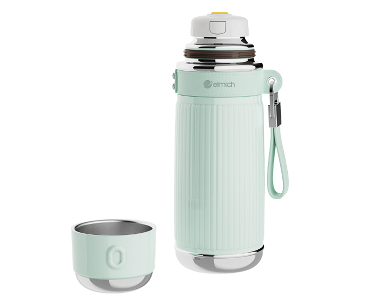 Bình giữ nhiệt Elmich inox 304 850ml EL8364G - Miệng bình rộng, dễ thêm đá và vệ sinh