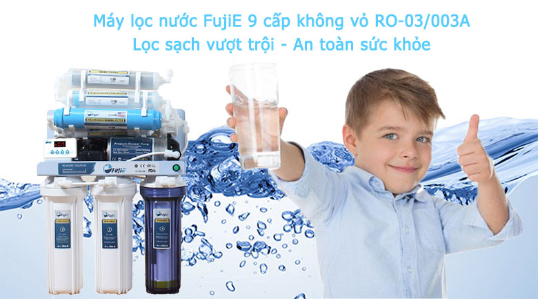 Máy lọc nước FujiE 9 cấp không vỏ RO-03/003A