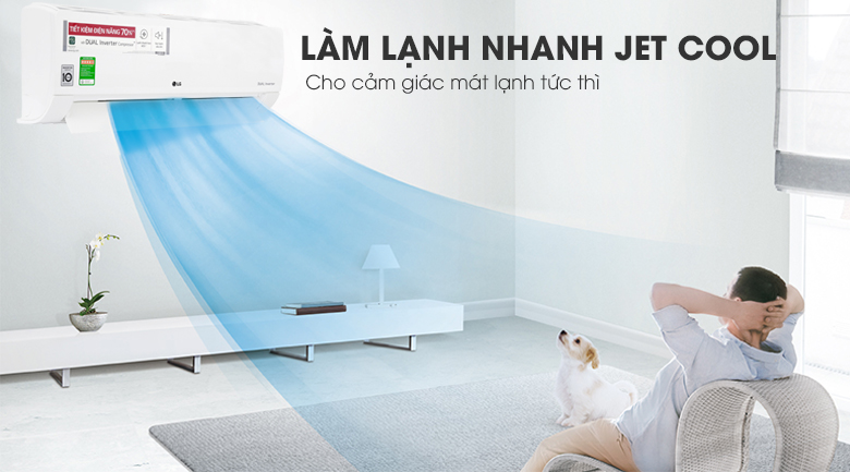 Vì sao nên mua điều hòa LG có chế độ làm lạnh nhanh jet cool