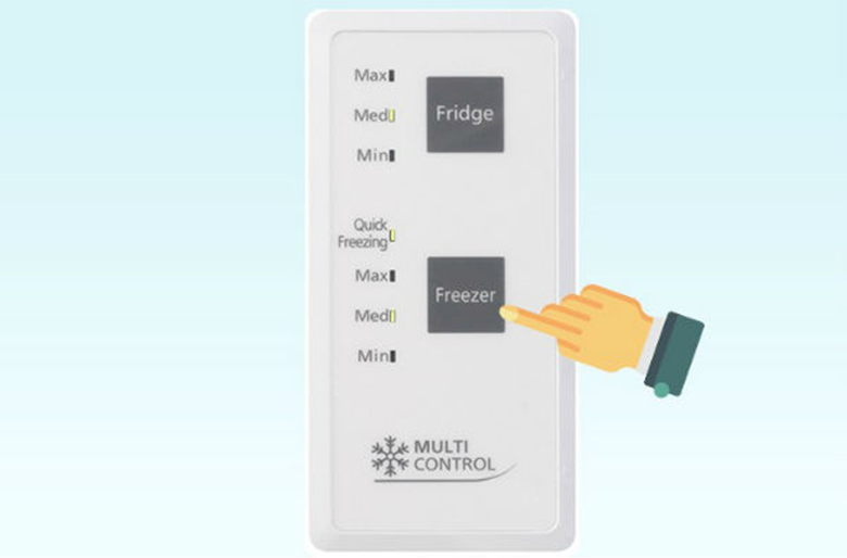 Điều chỉnh nhiệt độ ngăn đông