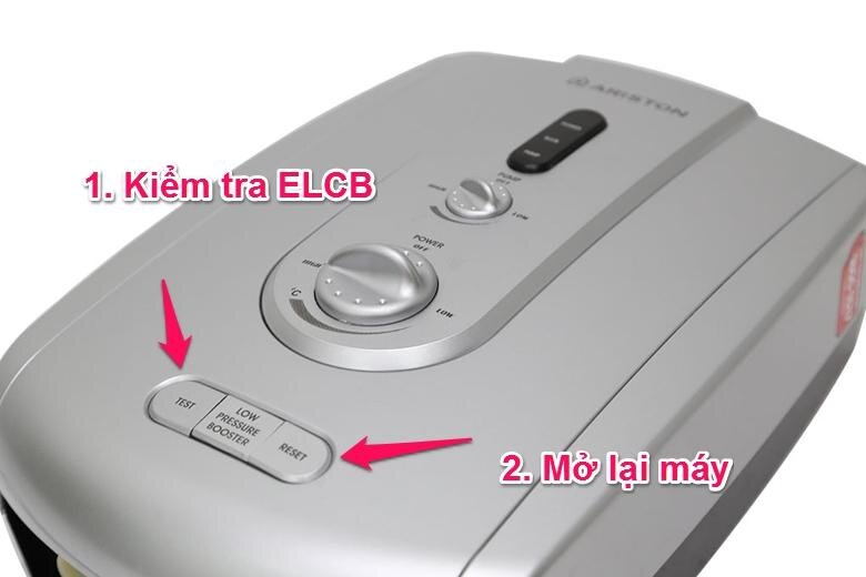 Bình nóng lạnh không ra nước nóng do không vào điện