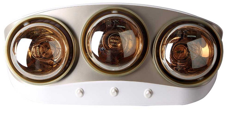 Đèn sưởi phòng tắm BENNY BHT-03M (3 bóng) - Đèn sưởi cho trẻ sơ sinh