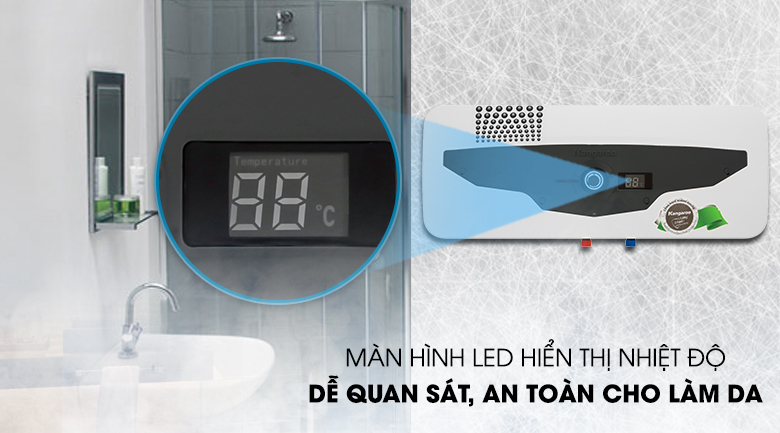 Màn hình hiển thị-Bình nóng lạnh Kangaroo 22 lít KG70A2