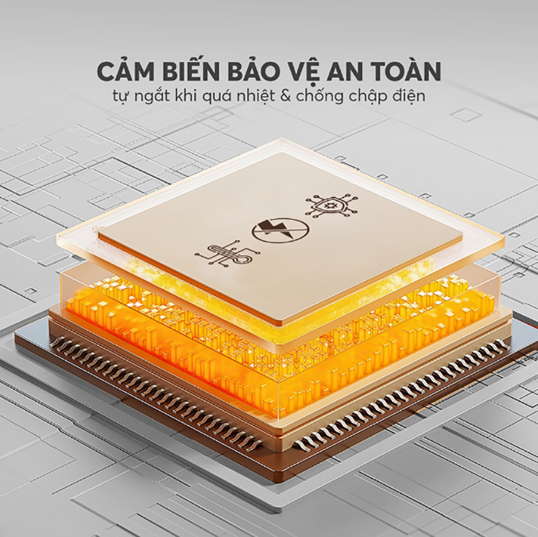 Máy sấy tóc Elmich HDE8593 - Trang bị tính năng an toàn