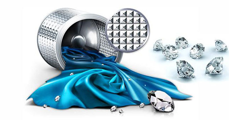 Máy giặt Samsung có tốt không: Lồng giặt thiết kế kim cương